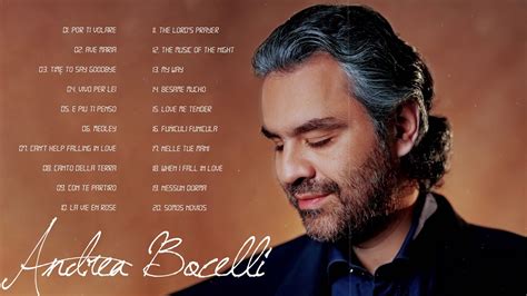 Andrea bocelli youtube - Oct 22, 2015 ... Music video by Andrea Bocelli performing A Te. (C) 2007 Sugar Srl Watch the Music for Hope full event here: ...